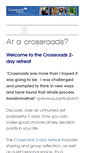 Mobile Screenshot of crossroadsretreats.co.uk